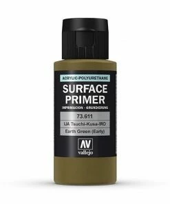 Ozzie Collectables Vallejo Surface Primer - IJA-Tsuchi-Kusa-IRO Earth Green (early) 60 Ml