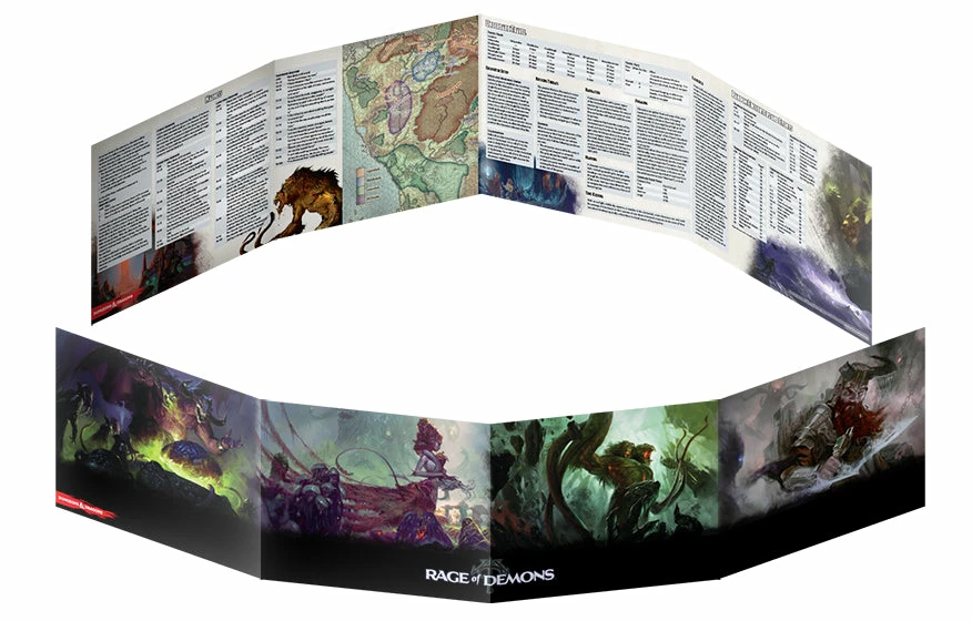 D&D Rage Of Demons DM Screen Dungeons & Dragons 1 D&D Rage Of Demons DM Screen Dungeons & Dragons
