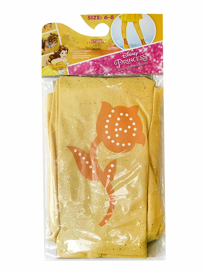 Rubies Deerfield Disney Princess Belle Footless Tights, Child 3 Rubies Deerfield Disney Princess Belle Footless Tights, Child