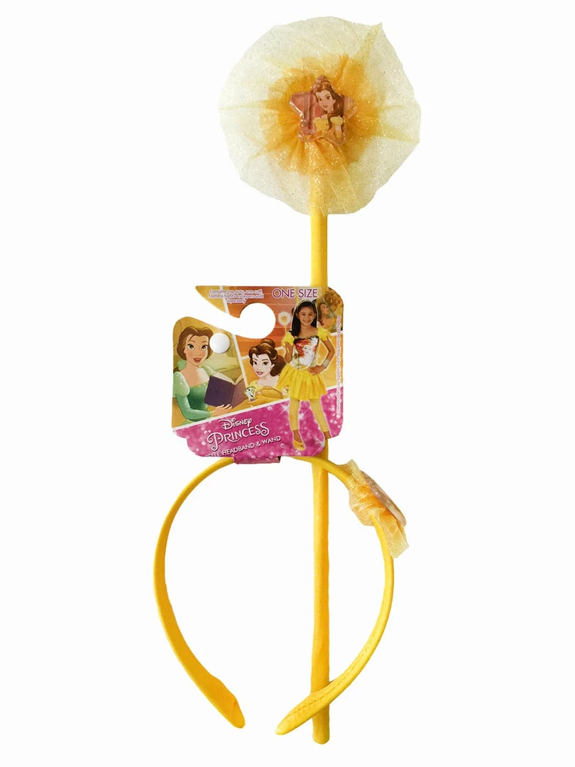 Rubies Deerfield Belle Headband And Wand - Child Disney Princess 3 Rubies Deerfield Belle Headband And Wand - Child Disney Princess
