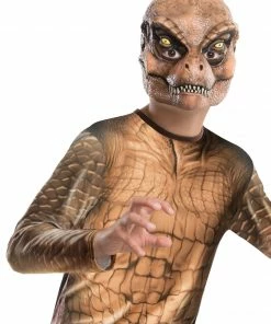 Rubies Deerfield Jurassic World T-Rex Deluxe Lenticular Costume, Child