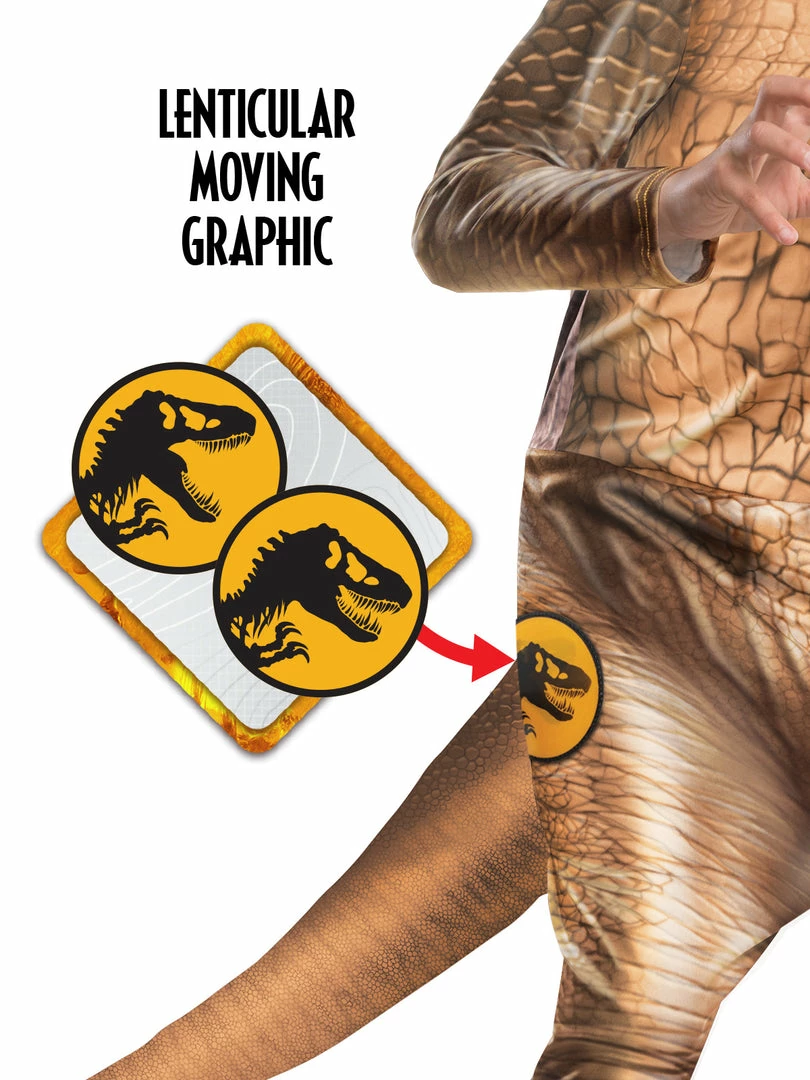 Rubies Deerfield Jurassic World T-Rex Deluxe Lenticular Costume, Child 4 Rubies Deerfield Jurassic World T-Rex Deluxe Lenticular Costume, Child