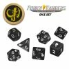Ozzie Collectables All Board Games Power Rangers RPG - Black Dice Set