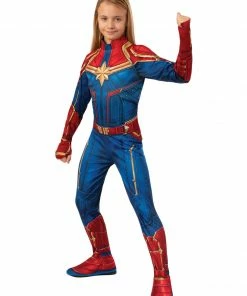 Rubies Deerfield Captain Marvel Classic Hero Suit, Child