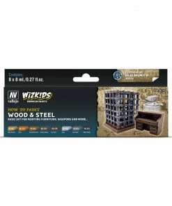 Wizkids Premium Set By Vallejo All Board Games Wizkids Premium Paint Set By Vallejo: Wood & Steel