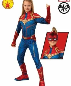 Rubies Deerfield Captain Marvel Classic Hero Suit, Child