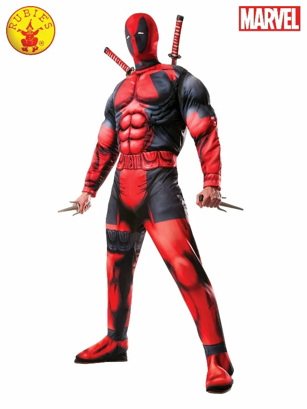 Rubies Deerfield Deadpool Deluxe Costume, Adult 1 Rubies Deerfield Deadpool Deluxe Costume, Adult