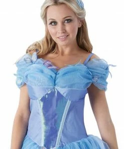 Rubies Deerfield Cinderella Live Action Deluxe Costume, Adult Disney Princess