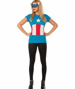 Rubies Deerfield American Dream Tshirt, Adult Captain America