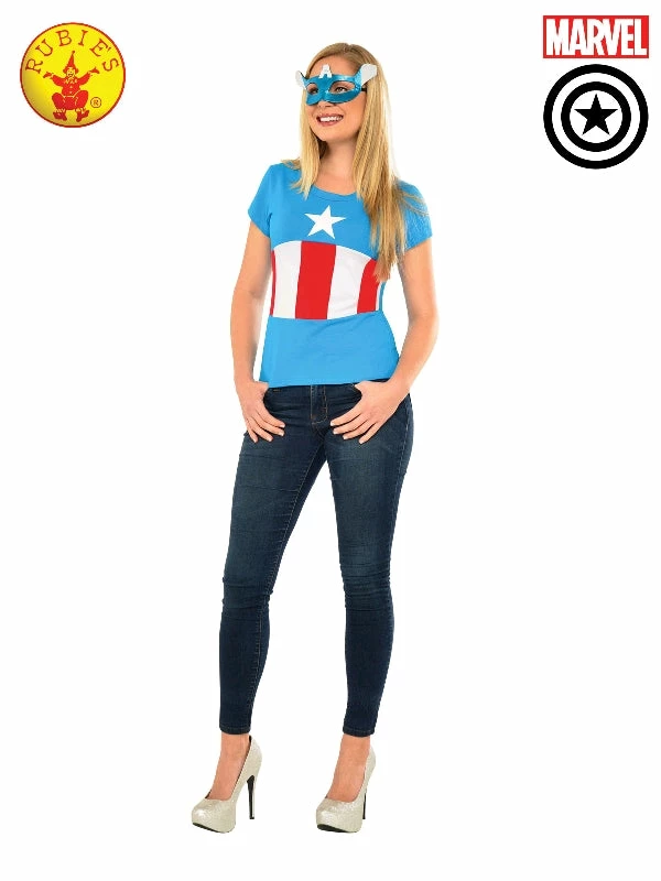 Rubies Deerfield American Dream Tshirt, Adult Captain America 1 Rubies Deerfield American Dream Tshirt, Adult Captain America