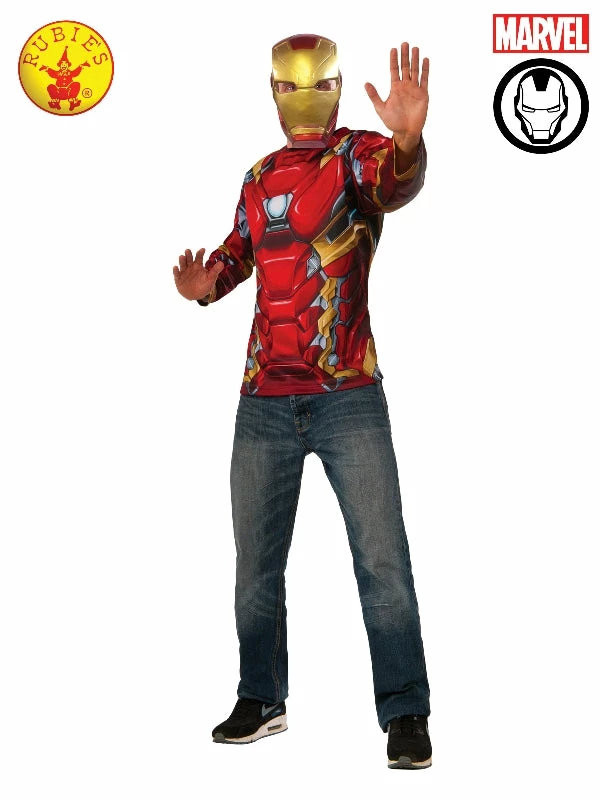 Rubies Deerfield Iron Man Adult Costume Top, Adult 1 Rubies Deerfield Iron Man Adult Costume Top, Adult