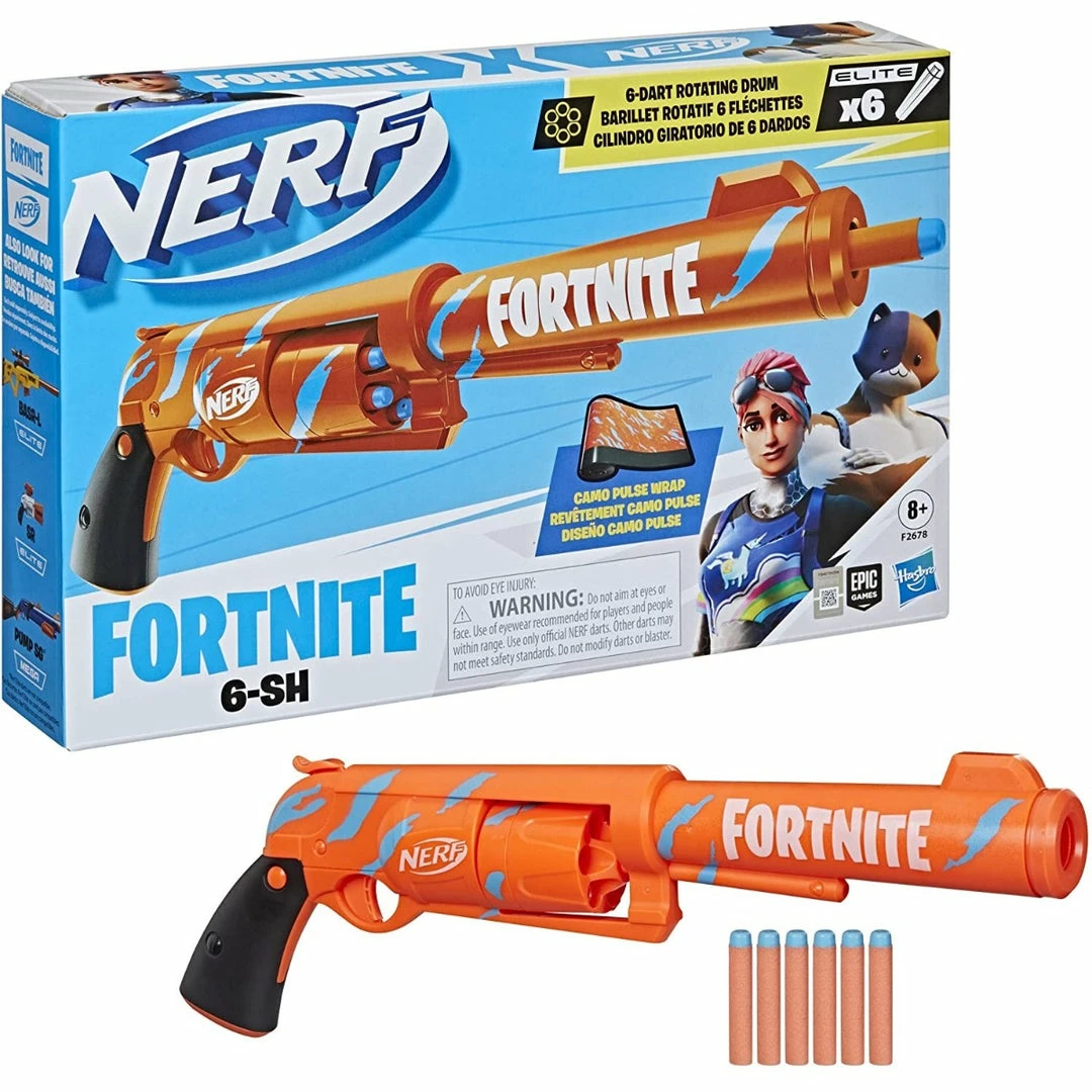 Ozzie Collectables Nerf Fortnite Six Shooter All Board Games 1 Ozzie Collectables Nerf Fortnite Six Shooter All Board Games