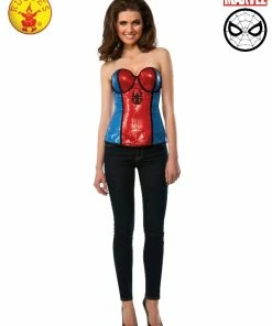 Rubies Deerfield Spider-Man Spider-Girl Sequined Corset, Adult