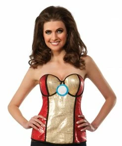Rubies Deerfield Iron Rescue Sequined Corset, Adult Marvel Other