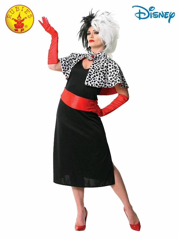 Rubies Deerfield Cruella De Vil Deluxe Costume, Adult Disney Junior 1 Rubies Deerfield Cruella De Vil Deluxe Costume, Adult Disney Junior