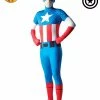 Rubies Deerfield Captain America 2Nd Skin Suit, Adult