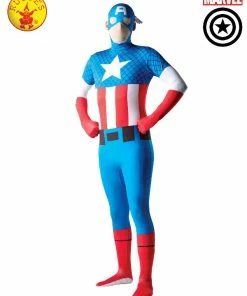 Rubies Deerfield Captain America 2Nd Skin Suit, Adult