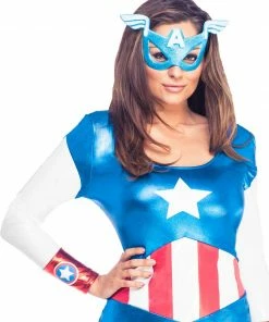 Rubies Deerfield American Dream Sexy Costume, Adult Captain America