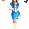 Rubies Deerfield American Dream Sexy Costume, Adult Captain America
