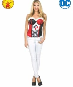Rubies Deerfield Harley Quinn Corset, Adult