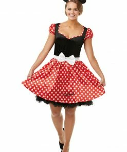 Rubies Deerfield Minnie Mouse Sassy Costume, Adult Disney Junior