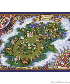 Ozzie Collectables D&D Icons Of The Realms The Domain Of Prismeer And The Witchlight Carnival Wall Map All Board Games