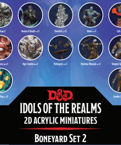 D&D Idols Of The Realms Boneyard 2D Set 2