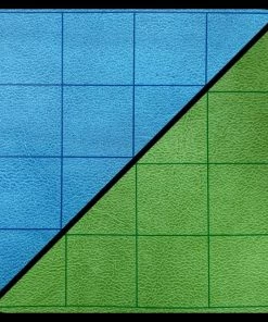 Ozzie Collectables CHX 96465 Reversible Battlemat 1" Squares Blue-Green (23 1/2 X 26)