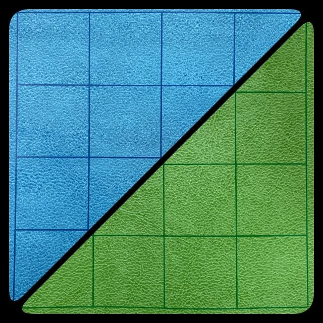 Ozzie Collectables CHX 96465 Reversible Battlemat 1" Squares Blue-Green (23 1/2 X 26) 1 Ozzie Collectables CHX 96465 Reversible Battlemat 1" Squares Blue-Green (23 1/2 X 26)