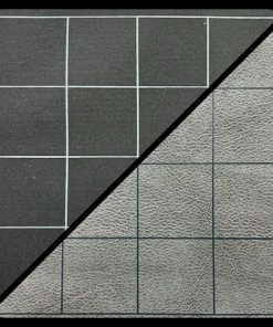 Ozzie Collectables All Board Games CHX 96480 Reversible Battlemat 1" Squares Black-Grey (23 1/2 X 26)