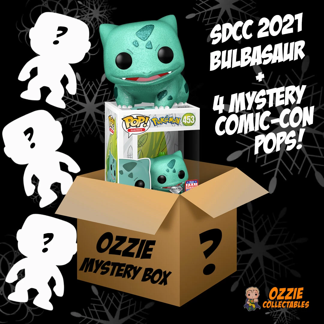 Ozzie Collectables POP! Vinyls Bulbasaur SDCC 2021 MYSTERY Box 1 Ozzie Collectables POP! Vinyls Bulbasaur SDCC 2021 MYSTERY Box