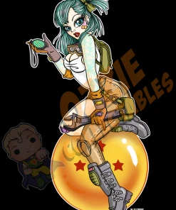 RoseDemon Dragon Ball Z Dragon Ball - Bulma - Rose Demon Art Print Poster