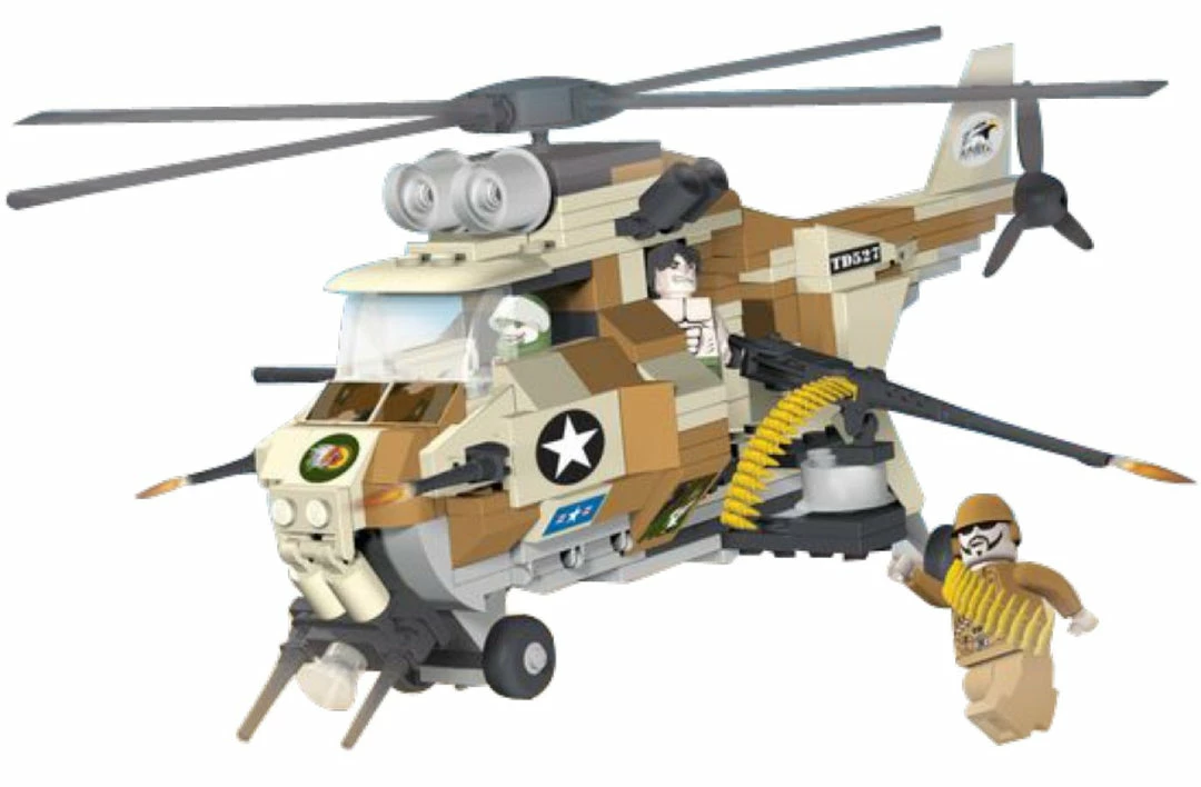 Cobi Construction Sets Small Army - 250 Piece Desert Hawk Military Helicopter Construction Set 4 Cobi Construction Sets Small Army - 250 Piece Desert Hawk Military Helicopter Construction Set