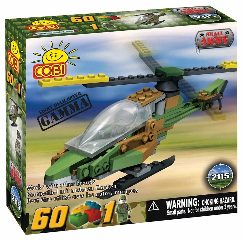 Cobi Construction Sets Small Army - 60 Piece Gamma Military Helicopter Construction Set 1 Cobi Construction Sets Small Army - 60 Piece Gamma Military Helicopter Construction Set