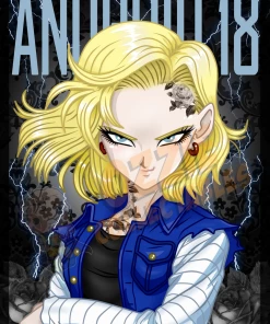 RoseDemon Staff Picks Dragon Ball Z - Android 18 - Rose Demon Art Print Poster