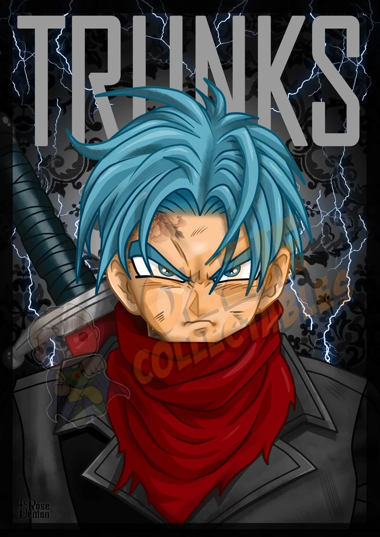RoseDemon Dragon Ball Z - Trunks - Rose Demon Art Print Poster 1 RoseDemon Dragon Ball Z - Trunks - Rose Demon Art Print Poster