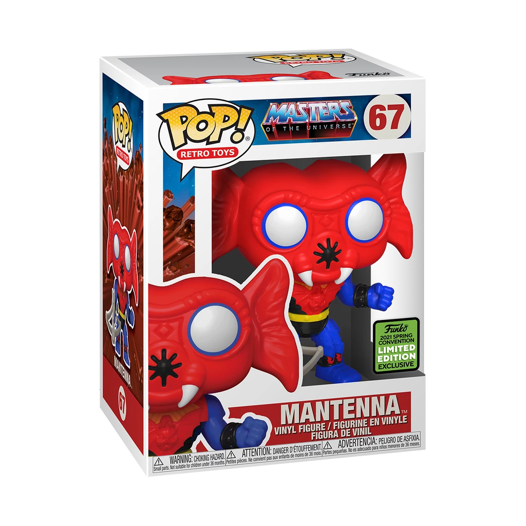 Funko Masters Of The Universe - Mantenna ECCC 2021 Spring Convention Exclusive Pop! Vinyl POP! Vinyls 3 Funko Masters Of The Universe - Mantenna ECCC 2021 Spring Convention Exclusive Pop! Vinyl POP! Vinyls