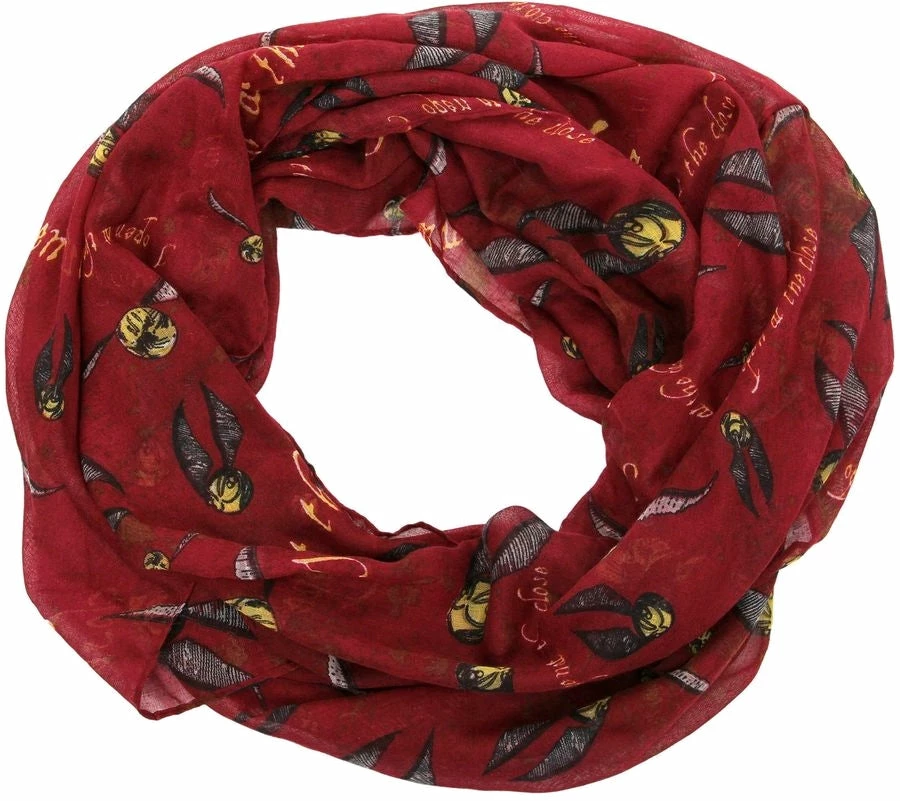 Elope Harry Potter - Golden Snitch Infinity Scarf 1 Elope Harry Potter - Golden Snitch Infinity Scarf