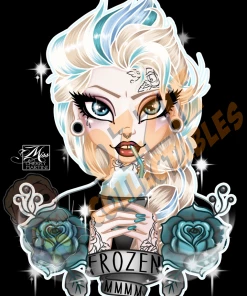 RoseDemon Disney's Frozen - Elsa - Rose Demon Art Print Poster