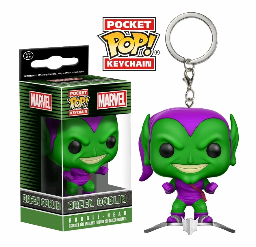 Funko Marvel Comics - Green Goblin On Glider US Exclusive Pocket Pop! Keychain 1 Funko Marvel Comics - Green Goblin On Glider US Exclusive Pocket Pop! Keychain