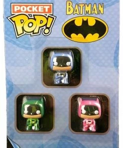 Funko Batman (comics) - Pink, Green & Blue US Exclusive Pocket Pop! 3 Pack