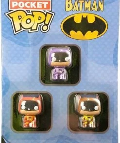 Funko POP! Vinyls Batman (comics) - Brown, Purple & Orange US Exclusive Pocket Pop! 3 Pack