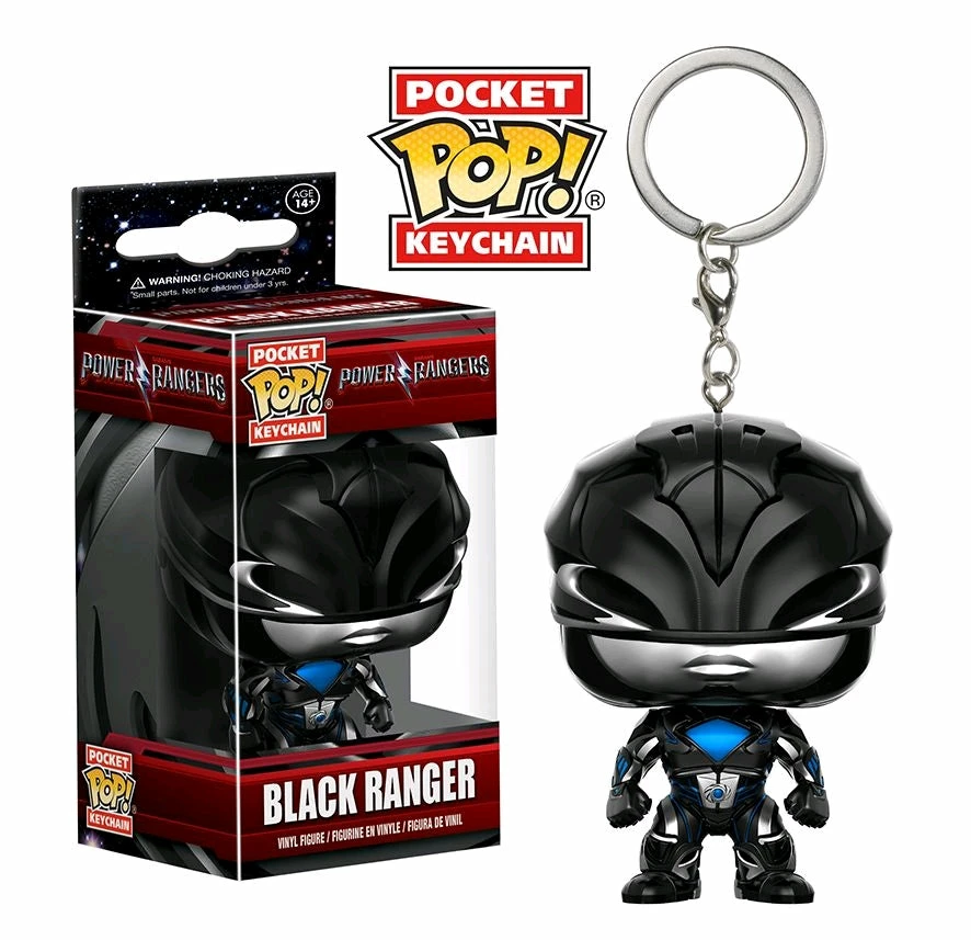 Funko Power Rangers Movie - Black Ranger Pocket Pop! Keychain POP! Vinyls 1 Funko Power Rangers Movie - Black Ranger Pocket Pop! Keychain POP! Vinyls