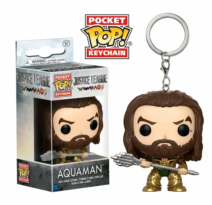 Funko Collections Justice League (2017) - Aquaman Pocket Pop! Keychain 1 Funko Collections Justice League (2017) - Aquaman Pocket Pop! Keychain