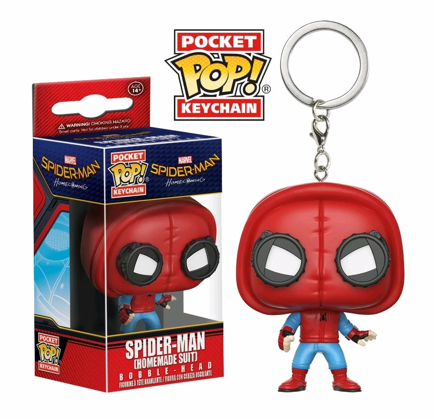 Funko Spider-Man: Homecoming - Spider-Man (Homemade Suit) Pocket Pop! Keychain Collections 1 Funko Spider-Man: Homecoming - Spider-Man (Homemade Suit) Pocket Pop! Keychain Collections