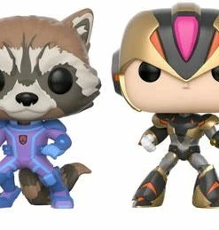Funko POP! Vinyls Marvel Vs Capcom: Infinite - Rocket Raccoon Vs. Mega Man X Player 2 US Exc Pop! Vinyl 2-pack