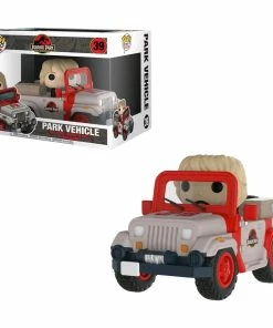 Funko Jurassic Park - Park Vehilcle With Ellie Pop! Ride POP! Vinyls