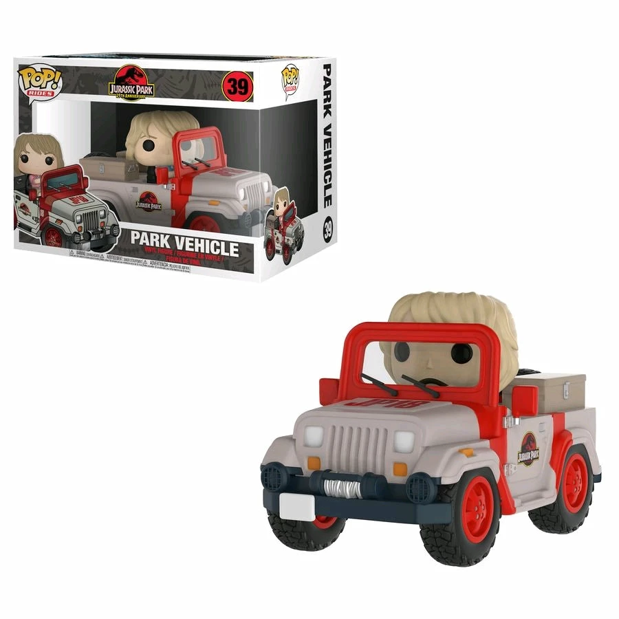 Funko Jurassic Park - Park Vehilcle With Ellie Pop! Ride POP! Vinyls 2 Funko Jurassic Park - Park Vehilcle With Ellie Pop! Ride POP! Vinyls