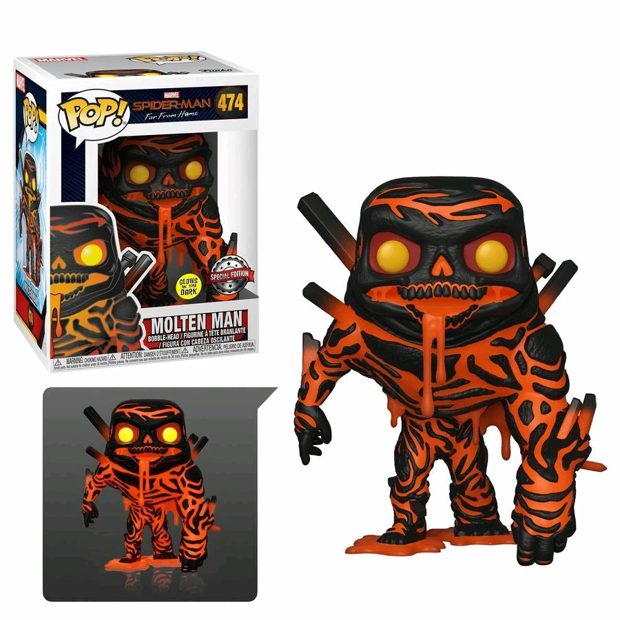 Funko Spider-Man: Far From Home - Molten Man Glow US Exclusive Pop! Vinyl POP! Vinyls 1 Funko Spider-Man: Far From Home - Molten Man Glow US Exclusive Pop! Vinyl POP! Vinyls