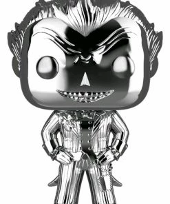 Funko Batman: Arkham Asylum - The Joker Silver Chrome US Exclusive Pop! Vinyl